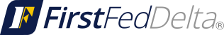 First Fed Delta Bank Logo Horizontal